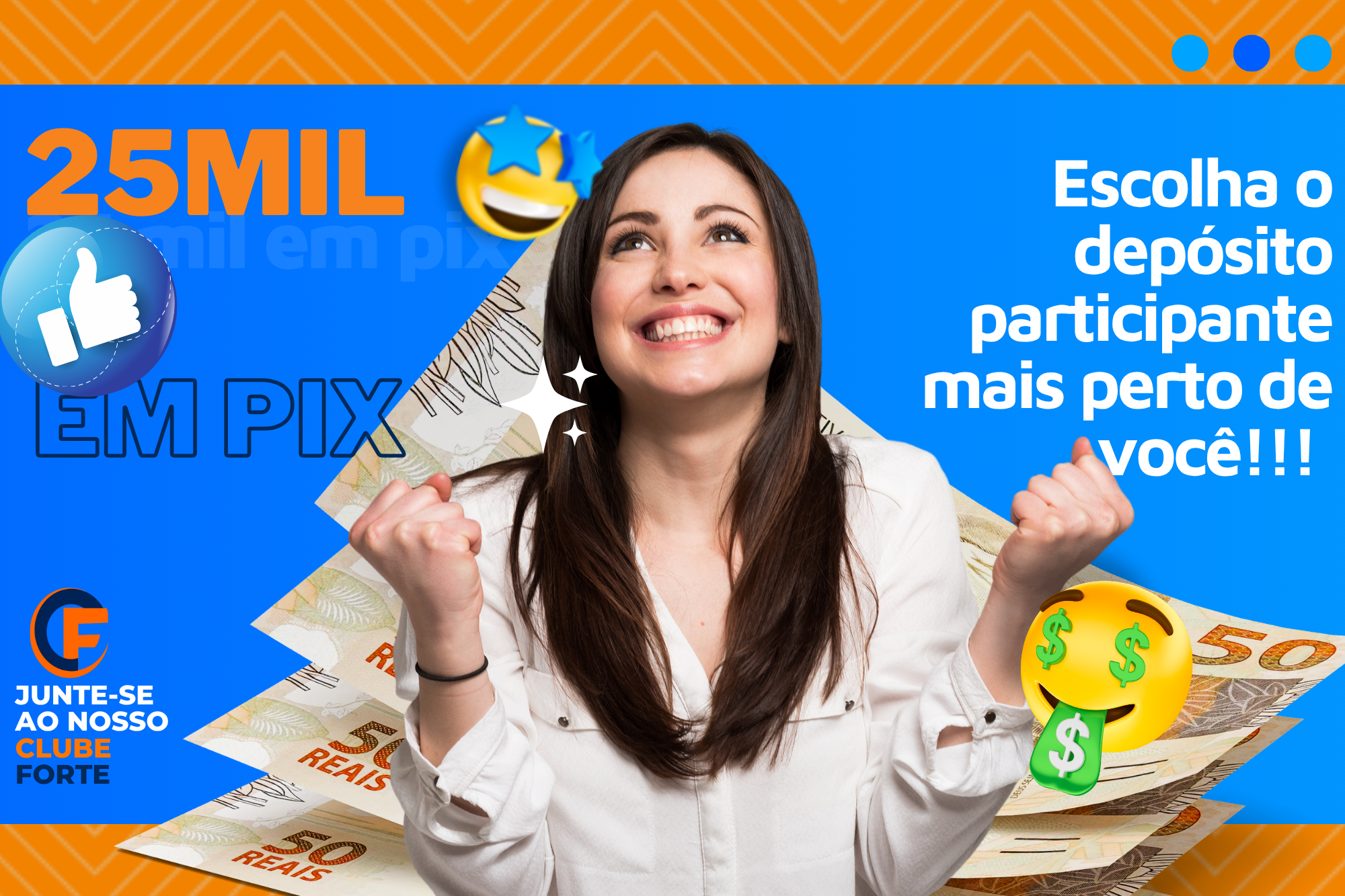 banner para tamanho de tela de celular - site clube forte 123456809070